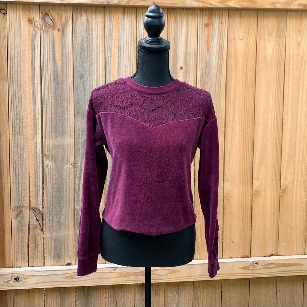 Mulberry Lace Sweater